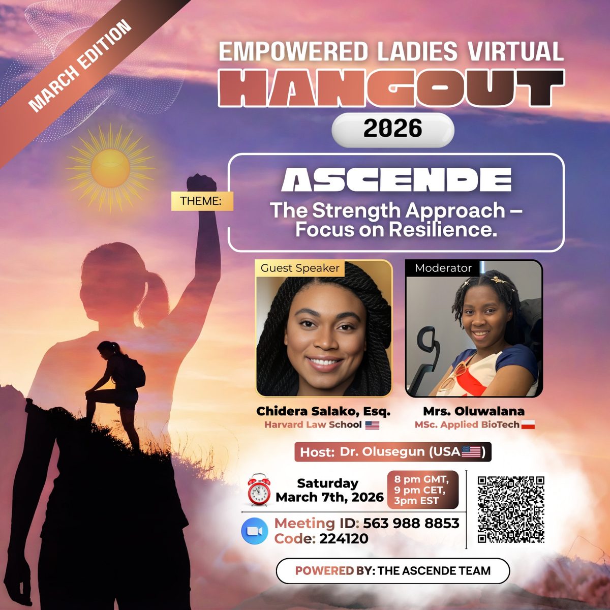 March 2026 flyer: The Strength Approach — Focus on Resilience
